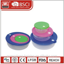 Plastic Square Food Container set 3pcs 0.3L/0.8L/1.75L